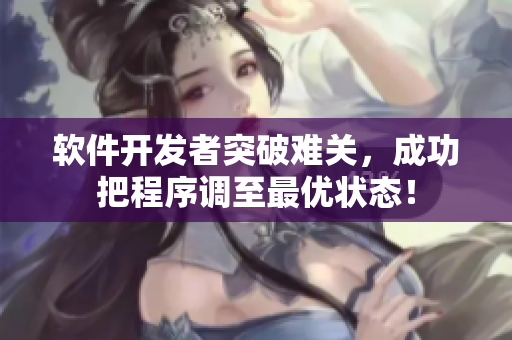 软件开发者突破难关，成功把程序调至最优状态！
