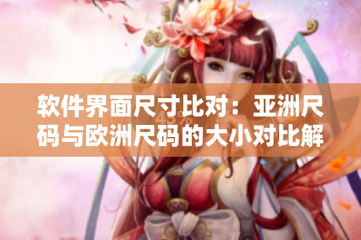 软件界面尺寸比对：亚洲尺码与欧洲尺码的大小对比解析