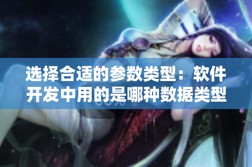 选择合适的参数类型：软件开发中用的是哪种数据类型？