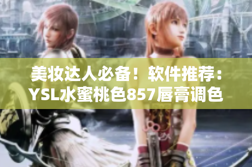 美妆达人必备！软件推荐：YSL水蜜桃色857唇膏调色神器