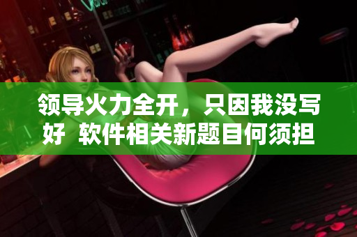 领导火力全开，只因我没写好  软件相关新题目何须担忧