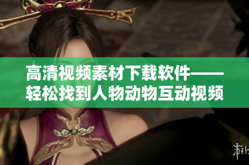 高清视频素材下载软件——轻松找到人物动物互动视频素材