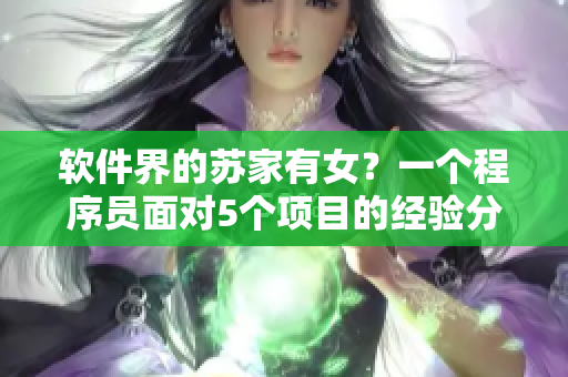 软件界的苏家有女？一个程序员面对5个项目的经验分享