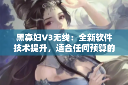 黑寡妇V3无线：全新软件技术提升，适合任何预算的多功能选择