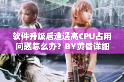 软件升级后遭遇高CPU占用问题怎么办？BY黄昏详细解析