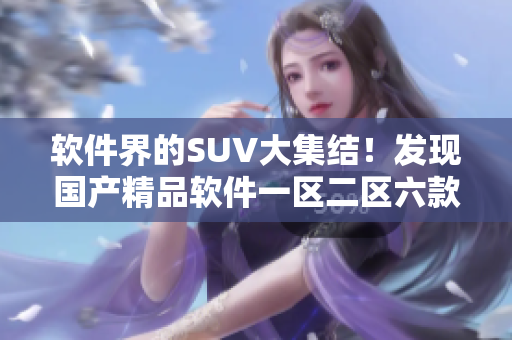软件界的SUV大集结！发现国产精品软件一区二区六款绝佳选择
