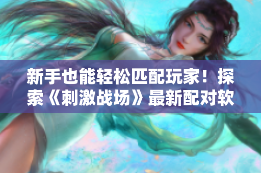 新手也能轻松匹配玩家！探索《刺激战场》最新配对软件