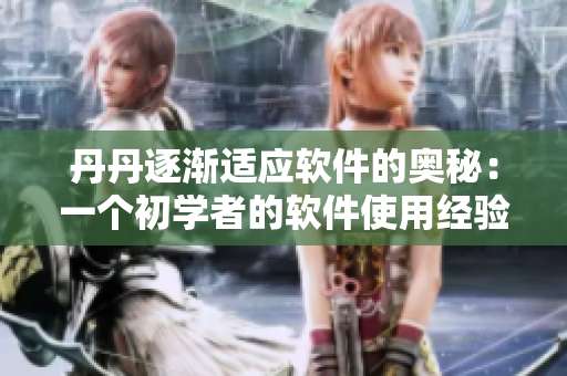 丹丹逐渐适应软件的奥秘：一个初学者的软件使用经验分享