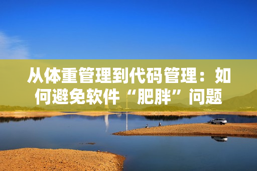 从体重管理到代码管理：如何避免软件“肥胖”问题