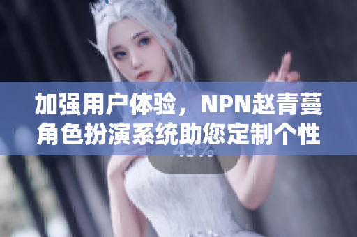 加强用户体验，NPN赵青蔓角色扮演系统助您定制个性化软件
