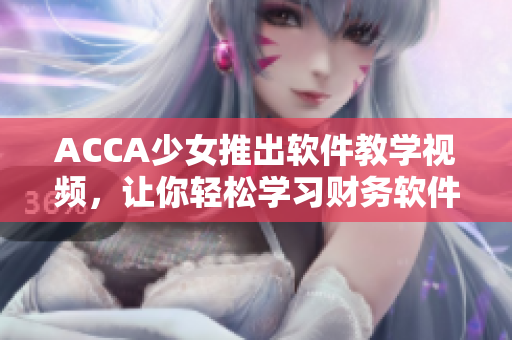 ACCA少女推出软件教学视频，让你轻松学习财务软件!