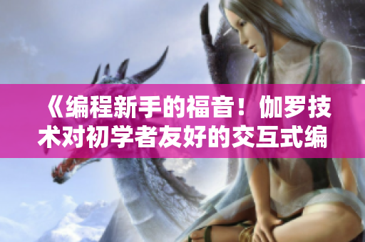 《编程新手的福音！伽罗技术对初学者友好的交互式编程辅助工具》