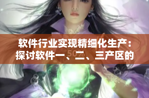 软件行业实现精细化生产：探讨软件一、二、三产区的品质差异