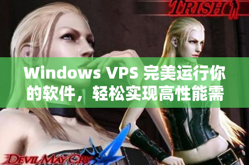 Windows VPS 完美运行你的软件，轻松实现高性能需求。