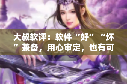 大叔软评：软件“好”“坏”兼备，用心审定，也有可爱一面