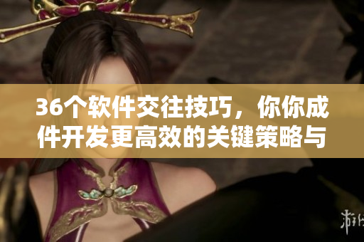36个软件交往技巧，你你成件开发更高效的关键策略与技巧