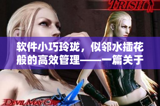 软件小巧玲珑，似邻水插花般的高效管理——一篇关于软件优越性的文章
