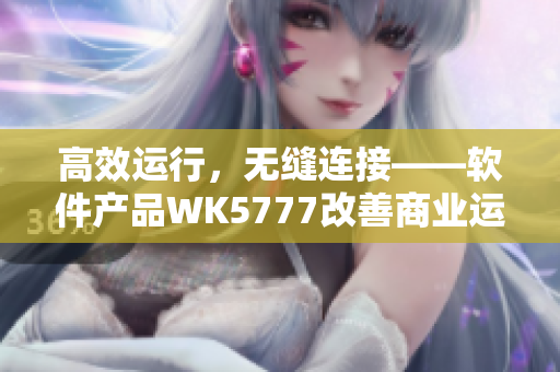 高效运行，无缝连接——软件产品WK5777改善商业运营