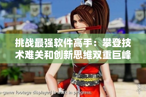 挑战最强软件高手：攀登技术难关和创新思维双重巨峰