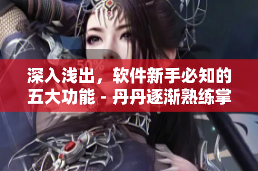 深入浅出，软件新手必知的五大功能 - 丹丹逐渐熟练掌握的指南