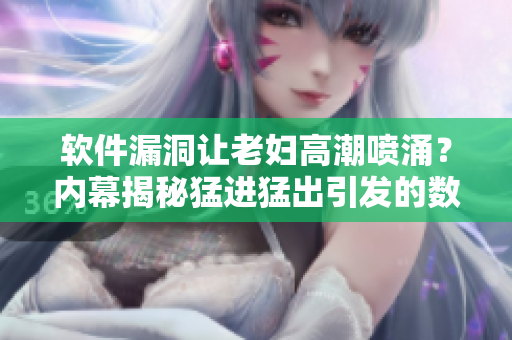 软件漏洞让老妇高潮喷涌？内幕揭秘猛进猛出引发的数据泄露！