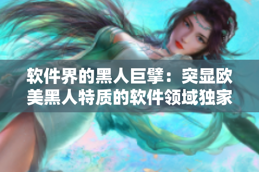 软件界的黑人巨擘：突显欧美黑人特质的软件领域独家分析