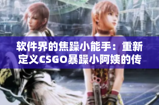软件界的焦躁小能手：重新定义CSGO暴躁小阿姨的传奇