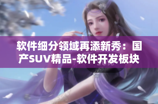 软件细分领域再添新秀：国产SUV精品-软件开发板块问鼎一二区