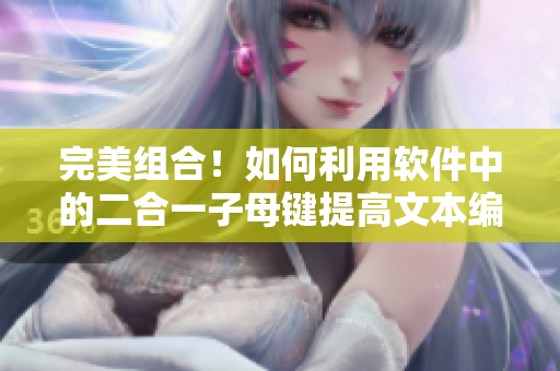 完美组合！如何利用软件中的二合一子母键提高文本编写效率？