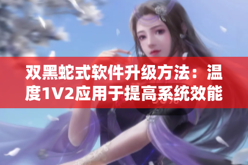 双黑蛇式软件升级方法：温度1V2应用于提高系统效能