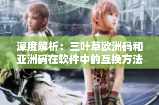 深度解析：三叶草欧洲码和亚洲码在软件中的互换方法