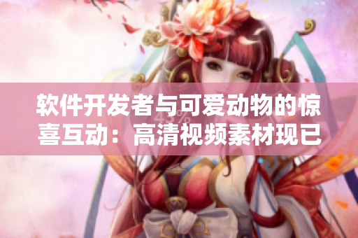 软件开发者与可爱动物的惊喜互动：高清视频素材现已可下载！