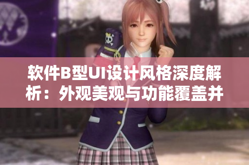 软件B型UI设计风格深度解析：外观美观与功能覆盖并重