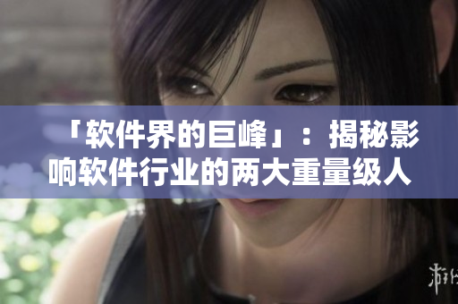 「软件界的巨峰」：揭秘影响软件行业的两大重量级人物