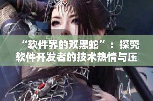 “软件界的双黑蛇”：探究软件开发者的技术热情与压力管理策略