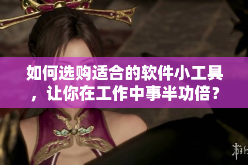 如何选购适合的软件小工具，让你在工作中事半功倍？