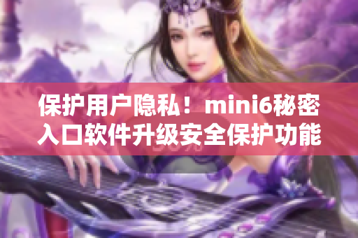 保护用户隐私！mini6秘密入口软件升级安全保护功能