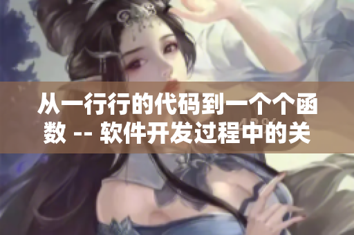 从一行行的代码到一个个函数 -- 软件开发过程中的关键步骤