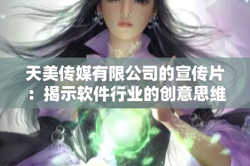 天美传媒有限公司的宣传片：揭示软件行业的创意思维和创新蓝图