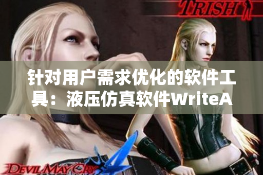 针对用户需求优化的软件工具：液压仿真软件WriteAs