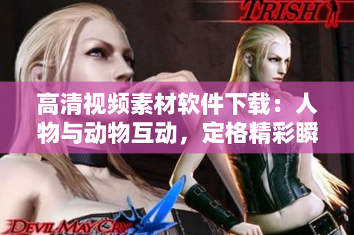 高清视频素材软件下载：人物与动物互动，定格精彩瞬间