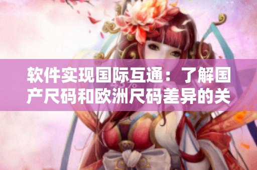 软件实现国际互通：了解国产尺码和欧洲尺码差异的关键！